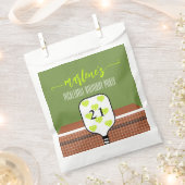 Sachets En Papier Preppy Pickleball Paddle Photo Dink Anniversaire (Coupé)