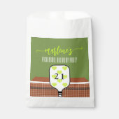 Sachets En Papier Preppy Pickleball Paddle Photo Dink Anniversaire (Devant)