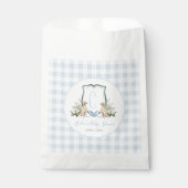 Sachets En Papier Preppy Southern Blue Boy Baby shower Chien (Devant)