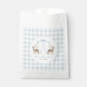 Sachets En Papier Preppy Southern Blue Boy Deer Baby shower (Devant)