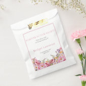 Sachets En Papier Pretty Pink Peonies Funeral Seed Packet (Scellé)