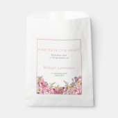Sachets En Papier Pretty Pink Peonies Funeral Seed Packet (Devant)