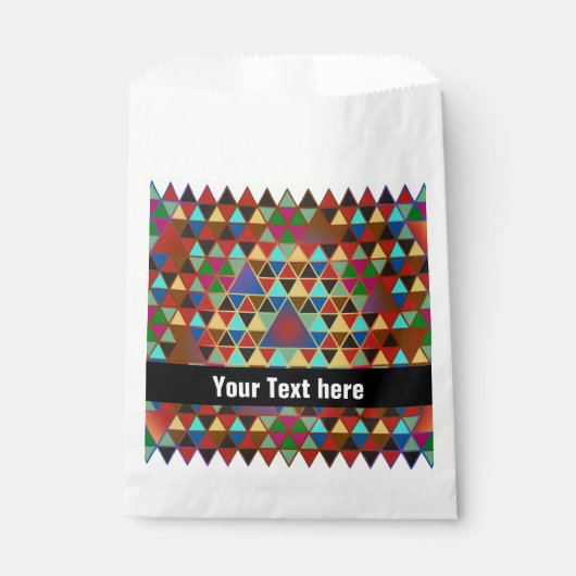 Sachets En Papier Pretty triangle pattern III + your ideas (Devant)
