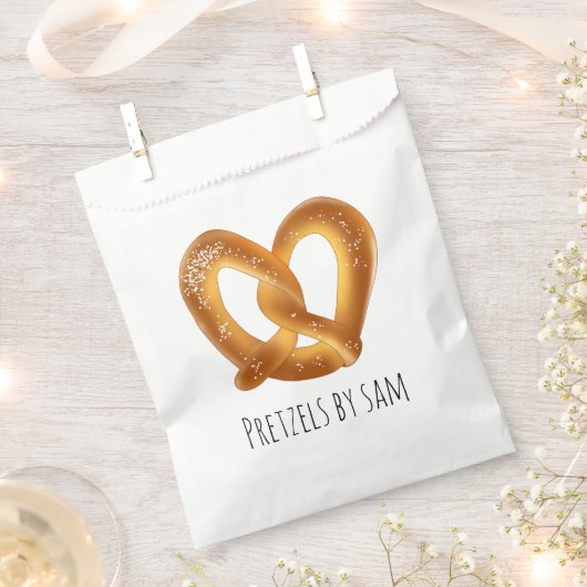 Sachets En Papier Pretzel doux au sel (Coupé)