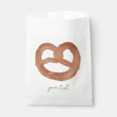 Sachets En Papier Pretzel doux salé Texte manuscrit (Devant)