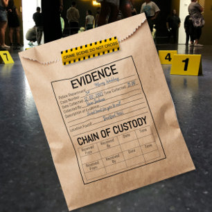 Sachets En Papier Preuve partie en faveur sac crime meurtre mystère