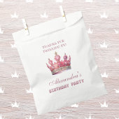 Sachets En Papier Princesse Crown Pink Fairytale Anniversaire Merci