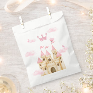 Sachets En Papier Princesse Rose Enchanter Château & Couronne