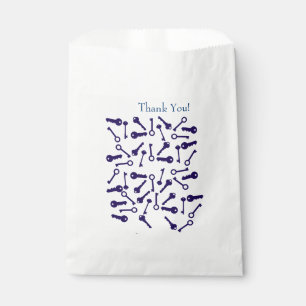 Sachets En Papier Produit à motif clé bleu