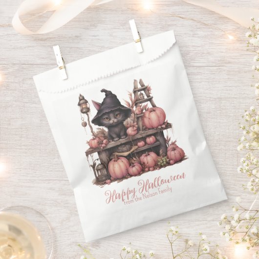 Sachets En Papier Professeur Salem Black Chat Witch Halloween heureu (Coupé)