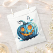 Sachets En Papier Projet Citrouille turquoise (Coupé)