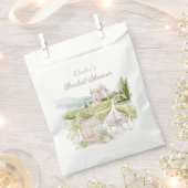 Sachets En Papier Provence Élégant Château Mariage Pays Français (Coupé)