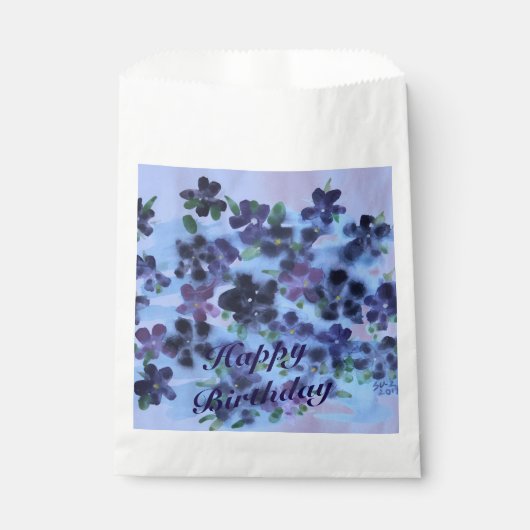 Sachets En Papier Purée avec bleu marine (Devant)