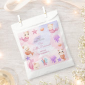 Sachets En Papier Purmaid chat sirène mignonne fille anniversaire (Coupé)