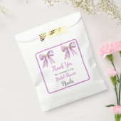 Sachets En Papier Purple Coquette Bow Bridal Shower (Scellé)