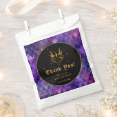 Sachets En Papier Purple Dragon Scales Or Anniversaire Merci (Coupé)