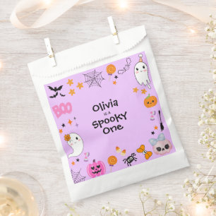Sachets En Papier Purple Éffrayant Un mignon Halloween 1er Anniversa