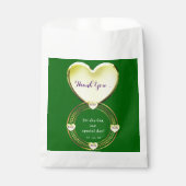 Sachets En Papier Purple Emerald Green Gold Mariage Événements (Devant)