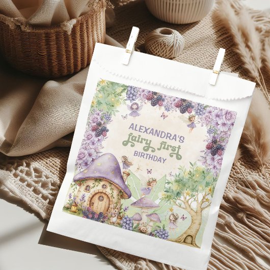 Sachets En Papier Purple Fairy First Berry First Birday