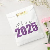 Sachets En Papier Purple Glitter Classe de 2025 (Scellé)