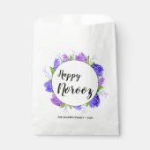 Sachets En Papier Purple Hyacinth Wreath Joyeux Norooz Nouvel An (Devant)