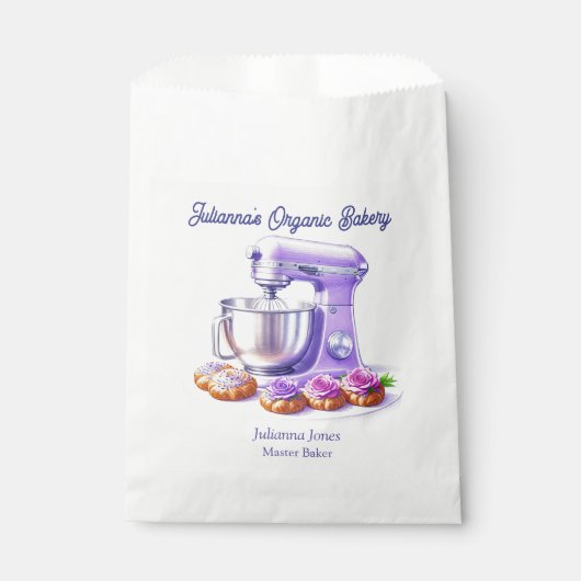 Sachets En Papier Purple Mixer Bread Bakery Pastry Chef (Devant)