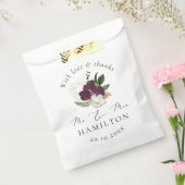 Sachets En Papier Purple Moody Blooms Mariage de calligraphie gothiq (Scellé)