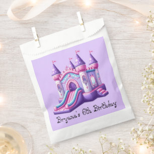 Sachets En Papier Purple Rose Princess Castle Bounce House Party