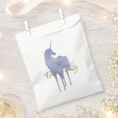 Sachets En Papier Purple Unicorn Gold Parties scintillant Dream Big  (Coupé)