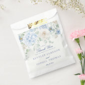 Sachets En Papier Quelque chose Blue Floral Hydrangea Mariage Desser (Scellé)