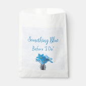 Sachets En Papier Quelque chose de bleu avant de faire Fête des mari (Devant)