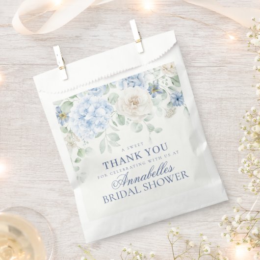 Sachets En Papier Quelque chose de bleu Fleurs d'hydrangea Dessert d (Coupé)