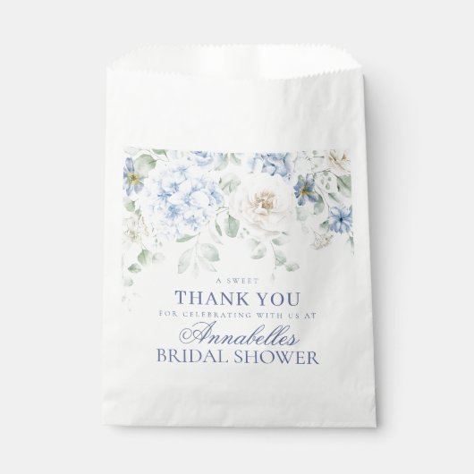 Sachets En Papier Quelque chose de bleu Floral Hydrangea Brive Desse (Devant)