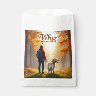 Sachets En Papier Qui a sauvé qui - Randonnée de l'homme avec son go