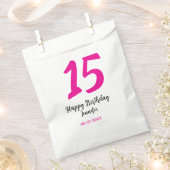 Sachets En Papier quiencenera 15e anniversaire ajouter date année te (Coupé)