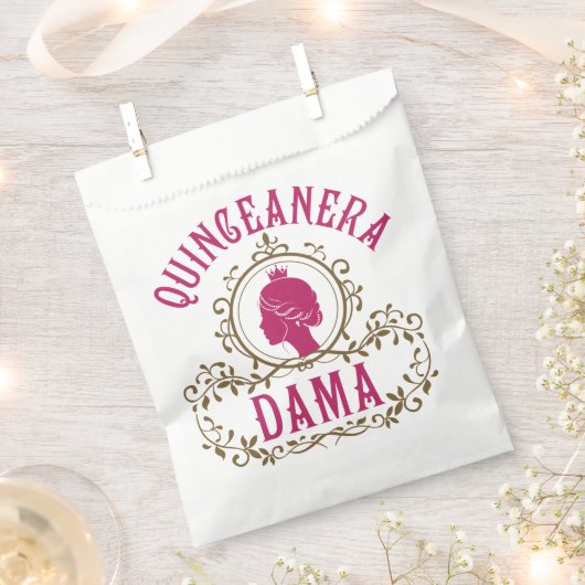 Sachets En Papier Quinceanera Dama (Coupé)