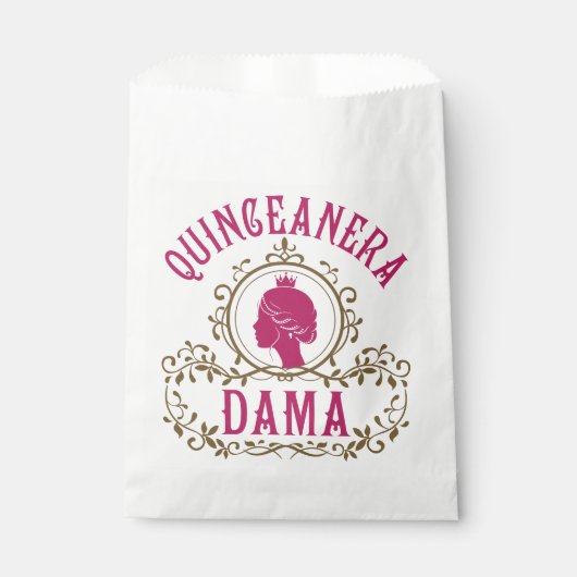 Sachets En Papier Quinceanera Dama (Devant)