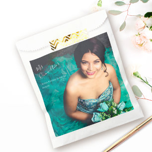 Sachets En Papier Quinceanera Elégante Moderne Photo 15e anniversai