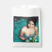 Sachets En Papier Quinceanera Elégante Moderne Photo 15e anniversair (Devant)