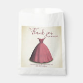 Sachets En Papier Quinceañera moderne me quince merci (Devant)