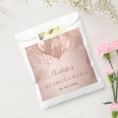 Sachets En Papier Quinceanera rose ballon d'or fête (Scellé)