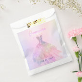Sachets En Papier Quinceañera, Sparkle Gown, Coton Candy (Scellé)