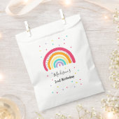 Sachets En Papier Rainbow Bright Birday Party (Coupé)