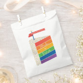 Sachets En Papier Rainbow Cake Joyeux anniversaire Faire un voeu (Coupé)