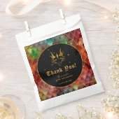 Sachets En Papier Rainbow Dragon Scales Or Anniversaire Merci (Coupé)