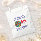 Sachets En Papier Rainbow Lollipop Sweet Candy Bonne fête d'annivers (Coupé)