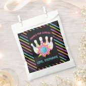 Sachets En Papier Rainbow Neon Bowling Anniversaire Merci de fête (Coupé)