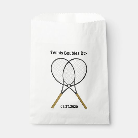 Sachets En Papier Raquettes de tennis sur mesure (Devant)