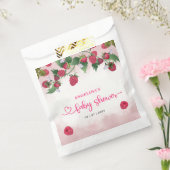 Sachets En Papier Raspberry Sweet Watercolor Girl Baby shower (Scellé)