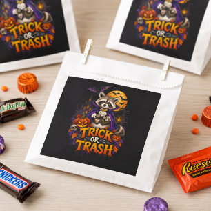Sachets En Papier Raton laveur Halloween Vampire ou Friandise